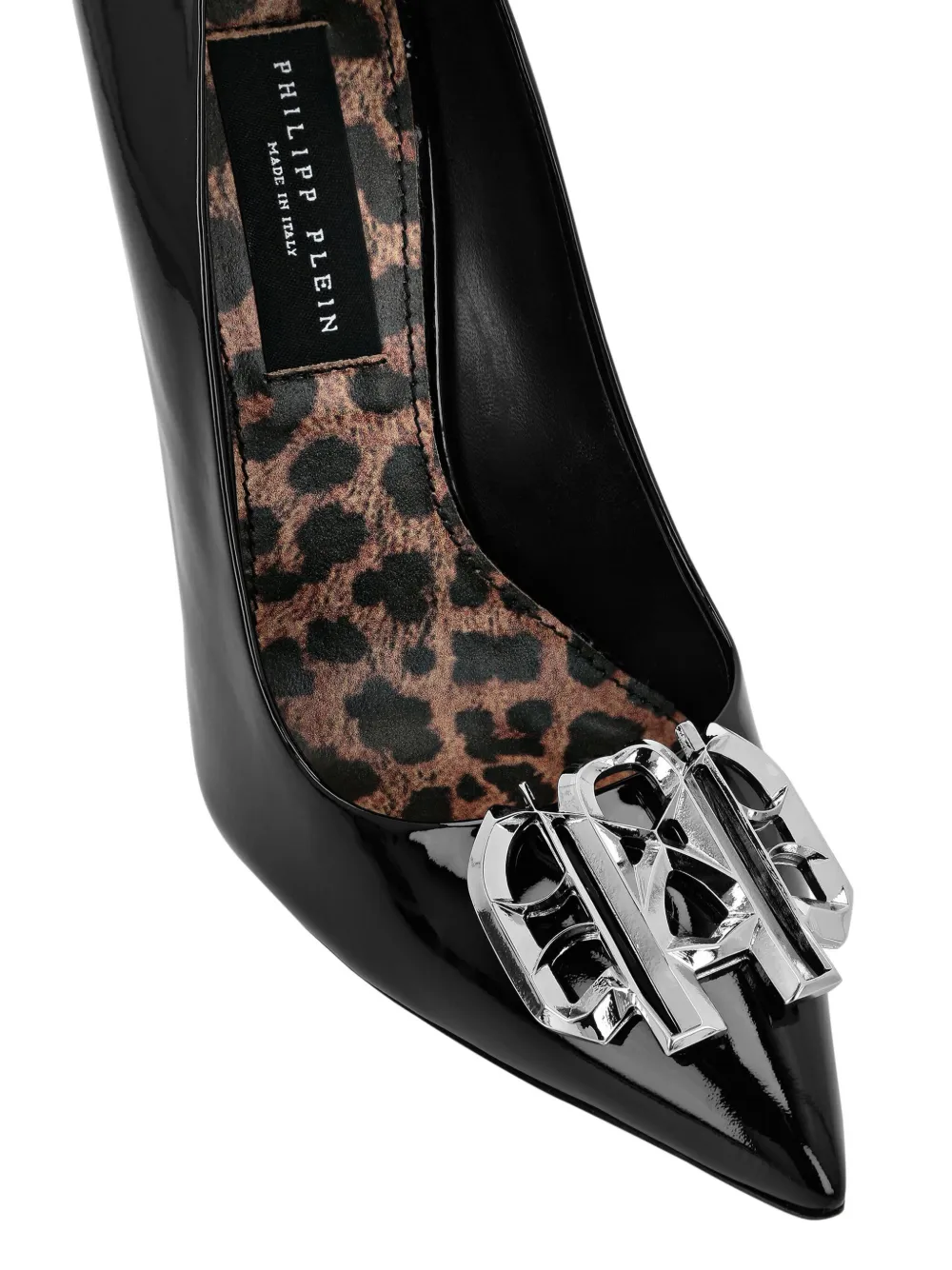 Philipp Plein Gothic pumps met hak Zwart