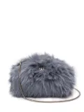 Isla Teddy faux-fur shoulder bag - Blue