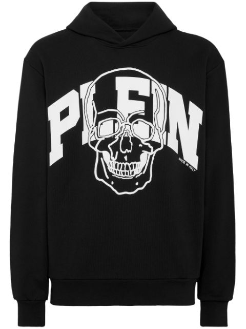 Philipp Plein Skull logo-print cotton hoodie Men