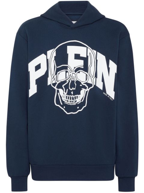 Philipp Plein Skull logo-print cotton hoodie Men