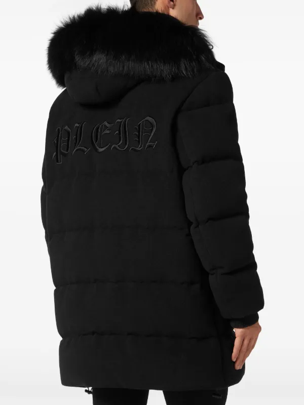 Philipp Plein faux-fur Hooded Jacket Black FARFETCH IN