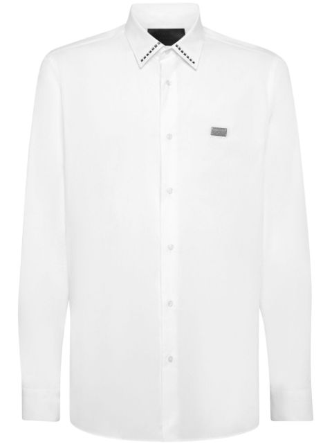 Philipp Plein stud-detailing poplin shirt Men