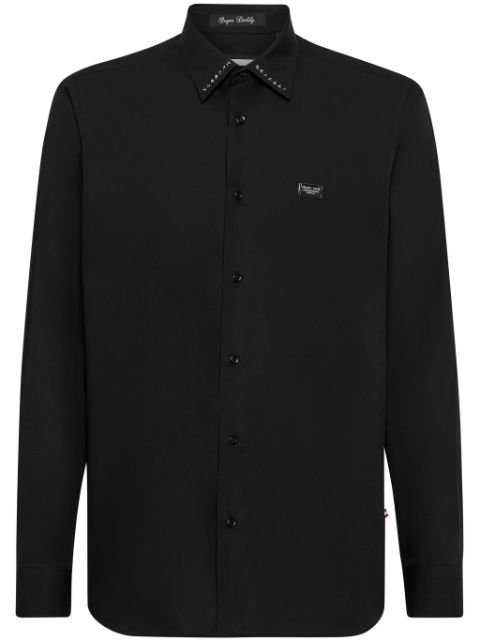 Philipp Plein stud-detailing poplin shirt Men