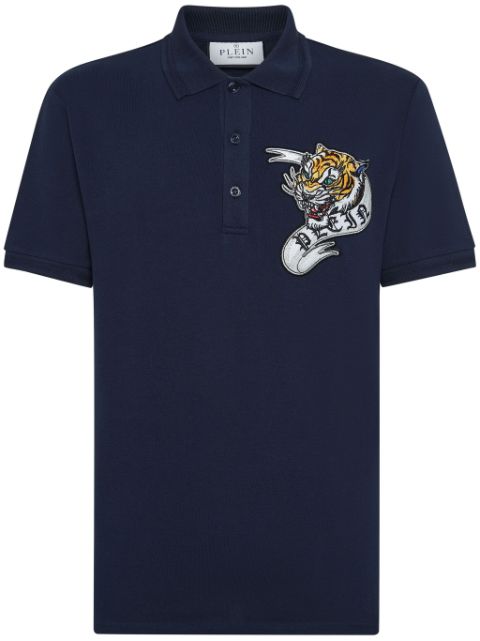 Philipp Plein tattoo-print cotton polo shirt Men