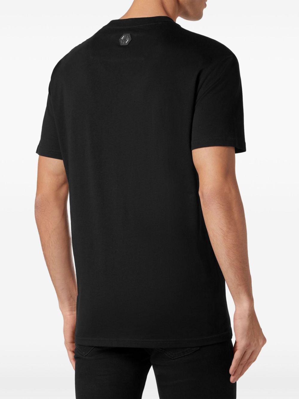 Philipp Plein logo-panel zip-detail T-shirt Men