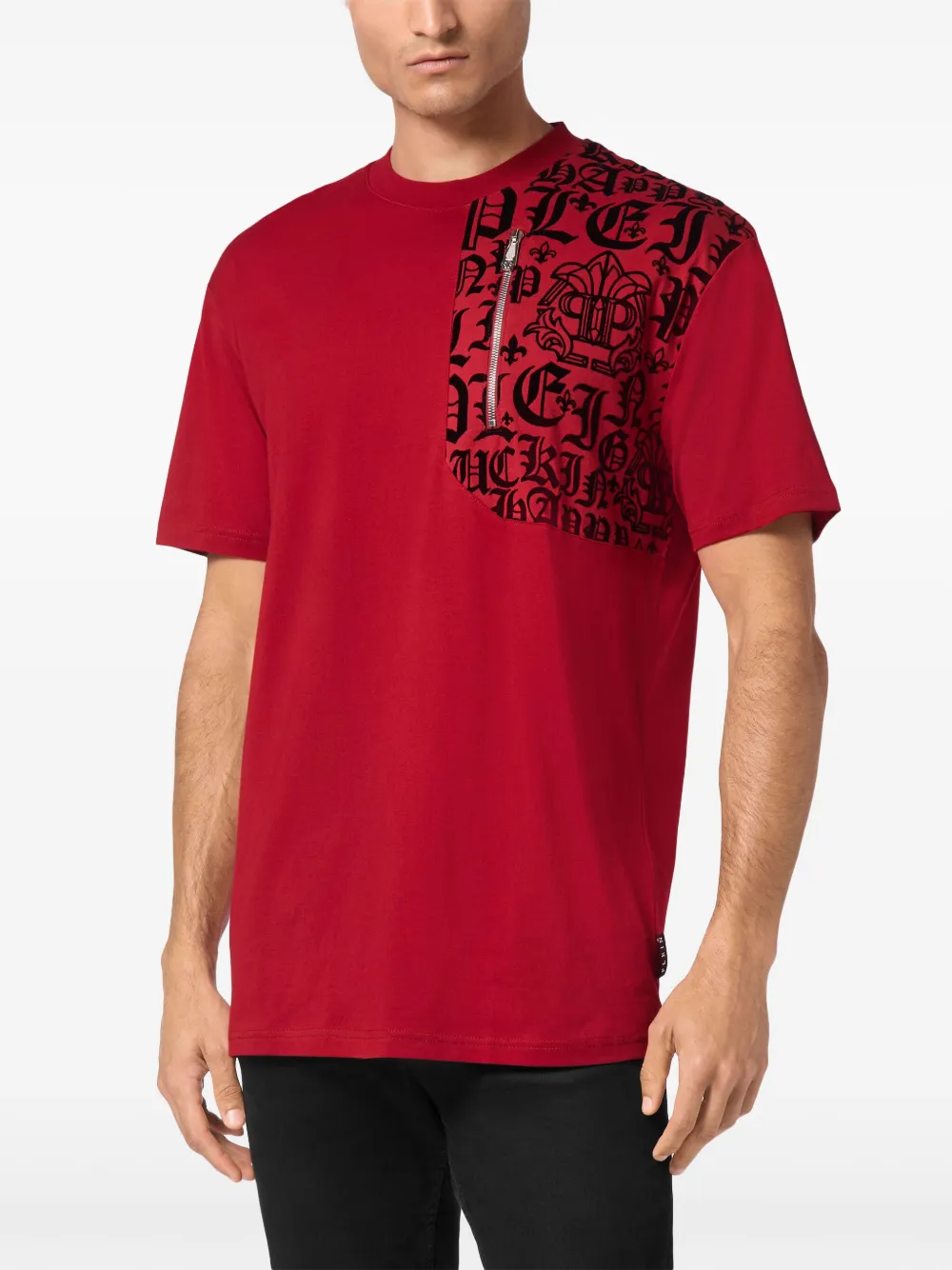 Philipp Plein T-shirt met logoprint Rood