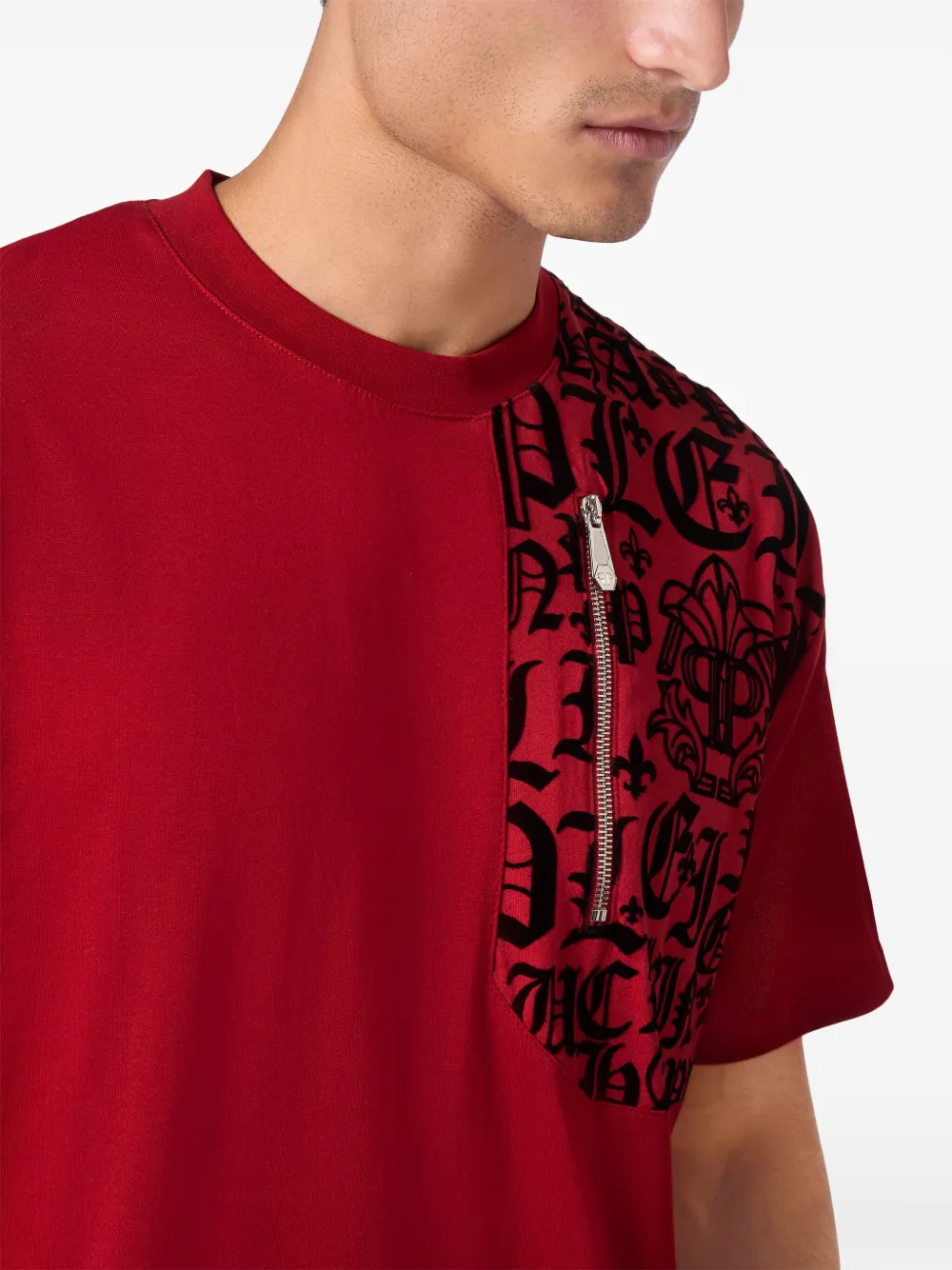 Philipp Plein T-shirt met logoprint Rood