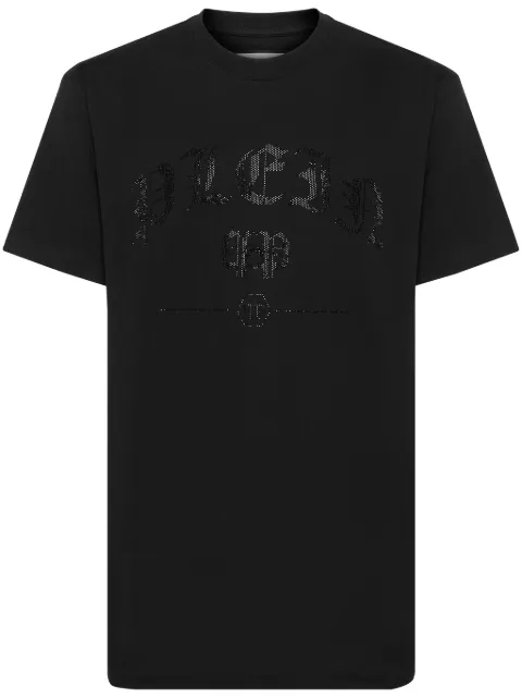 Philipp Plein t-shirt en coton à ornements en cristal