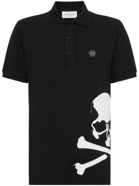 Philipp Plein Skull & Bones cotton polo shirt Men