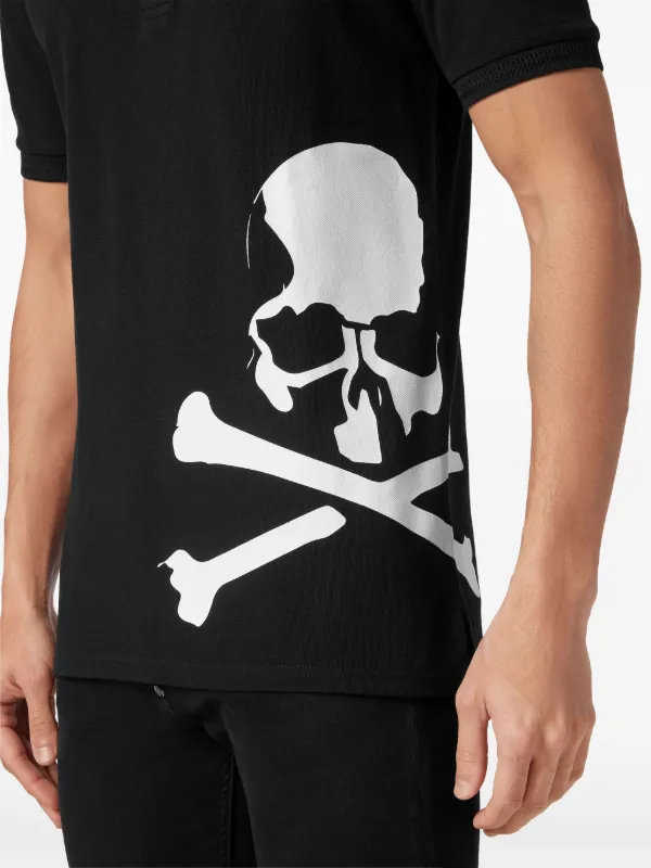 Tシャツ・カットソー PHILIPP PLEIN 'Skull & Bones' T-shirt Philipp Plein Skull & Bones Cotton Polo Shirt | Black | FARFETCH