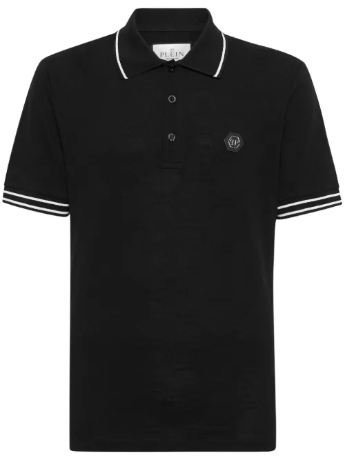 Polo en coton à logo appliqué - Philipp Plein - Modalova