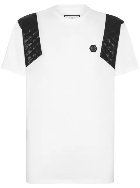 Philipp Plein playera con panel capitonado