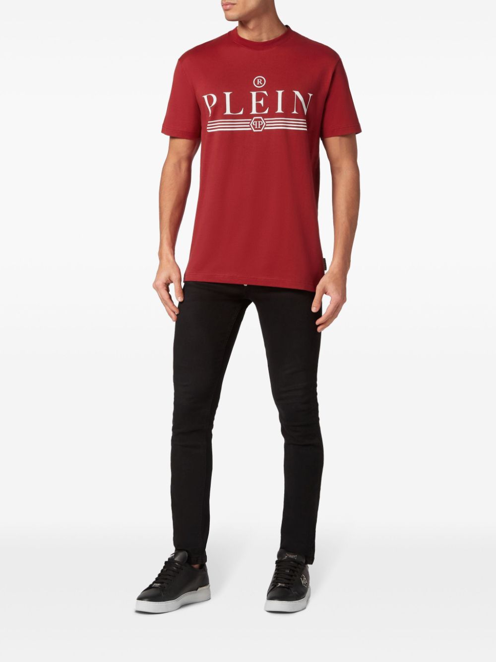 Philipp Plein T-shirt met logoprint - Rood