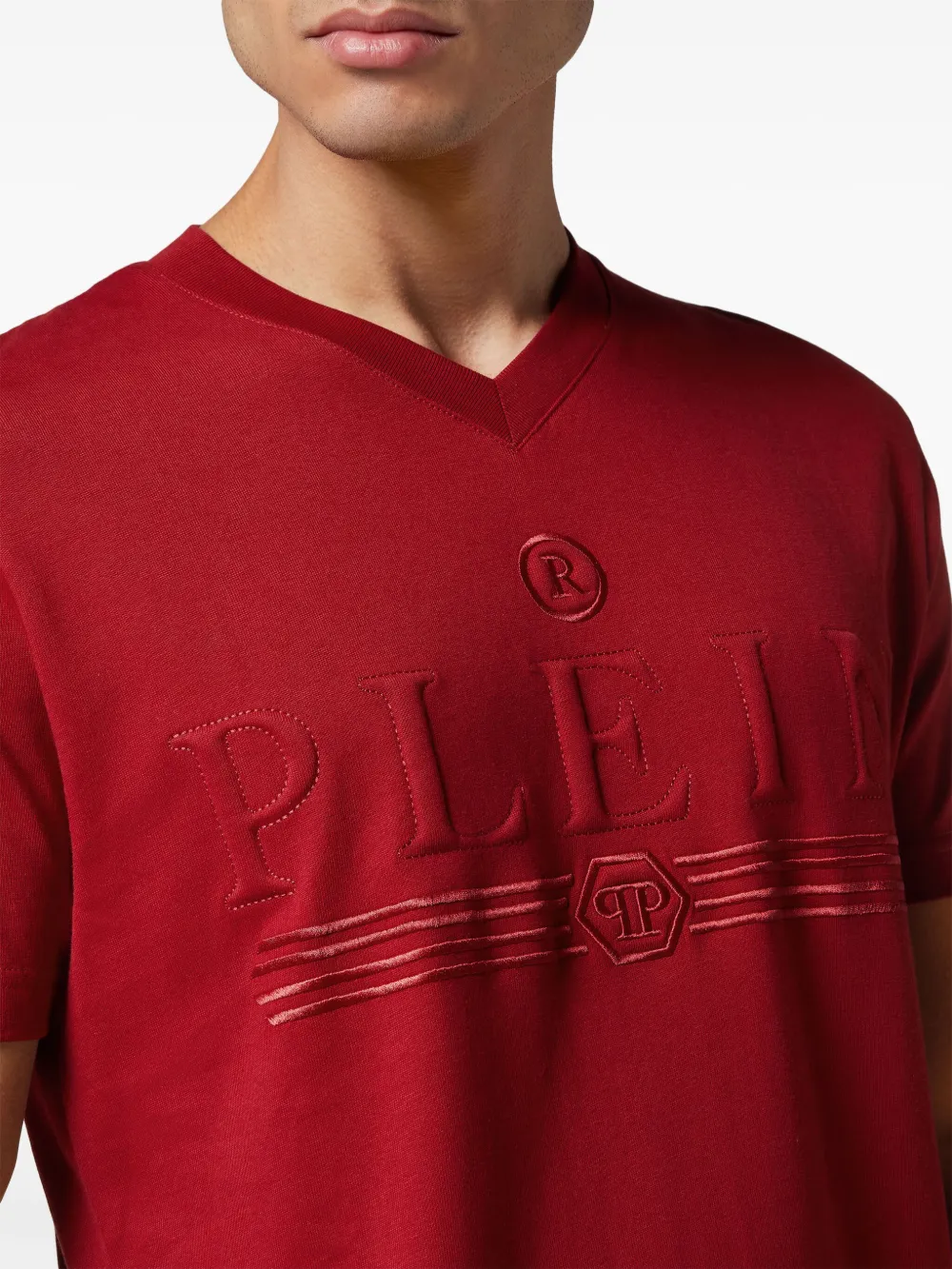 Philipp Plein T-shirt met logoprint Rood