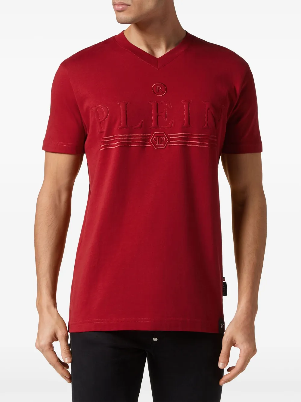 Philipp Plein T-shirt met logoprint Rood