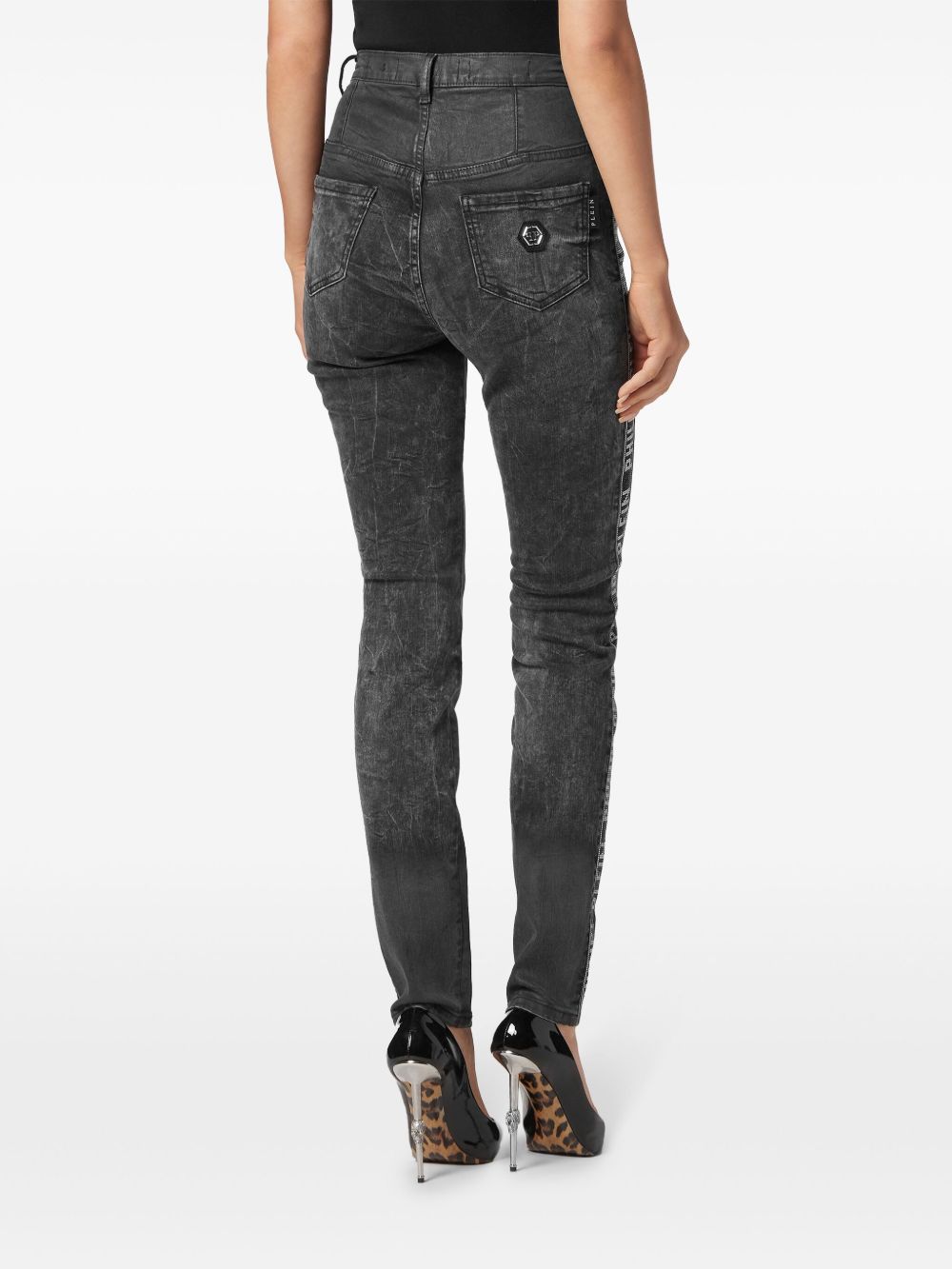 Philipp Plein crystal-embellished skinny jeans Women