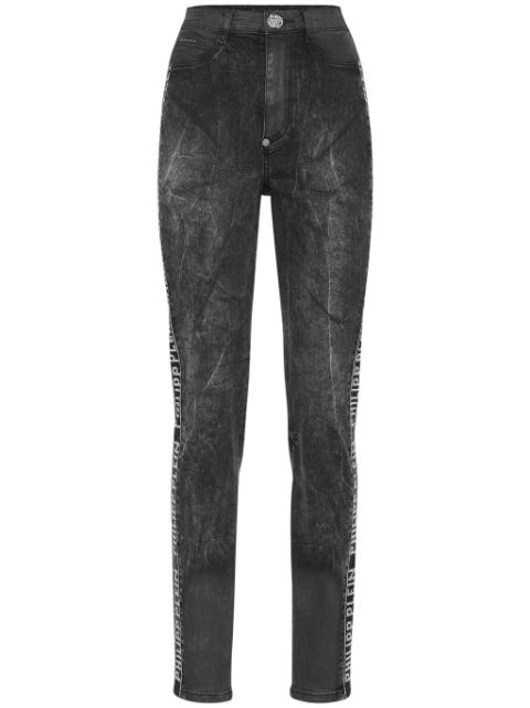 Philipp Plein crystal-embellished skinny jeans Women