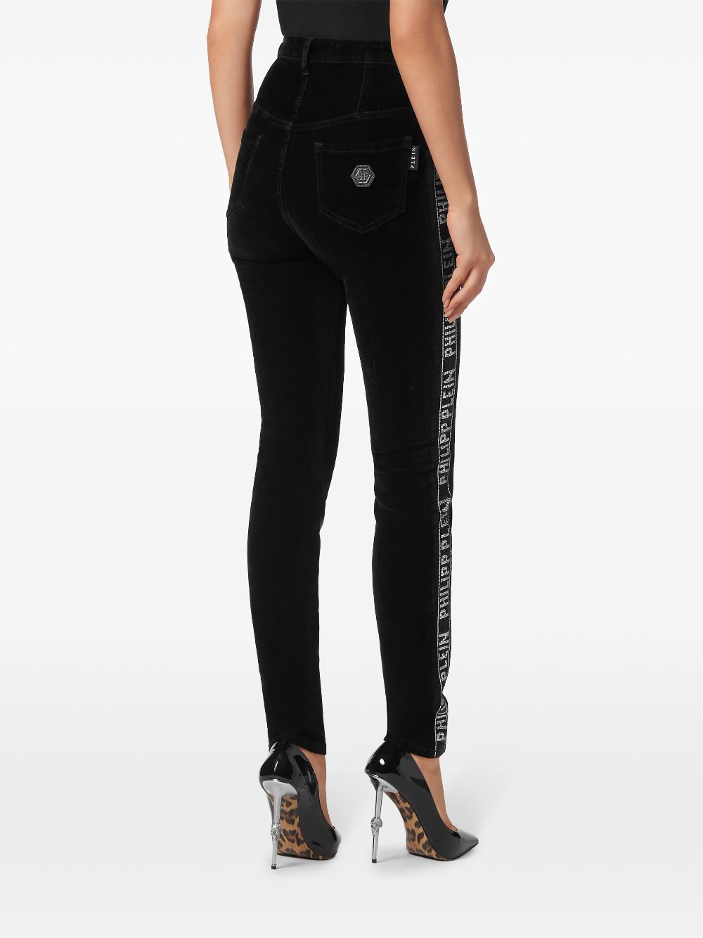 Philipp Plein crystal-embellished skinny jeans Women