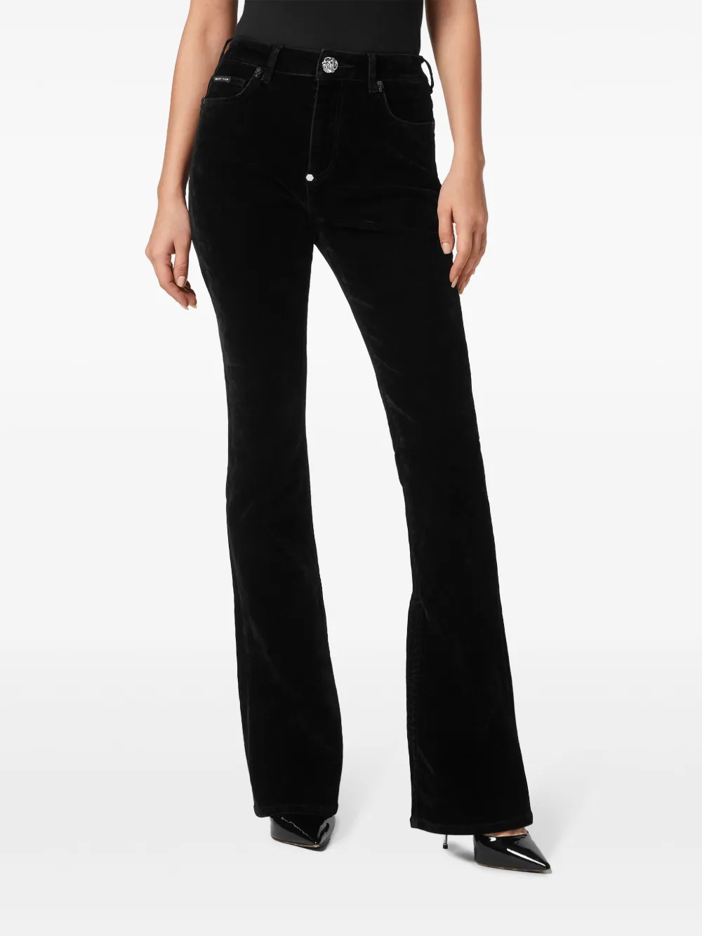 Philipp Plein Flared jeans - Zwart