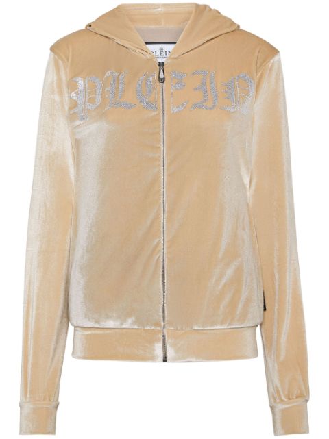 Philipp Plein Gothic Plein velour hoodie