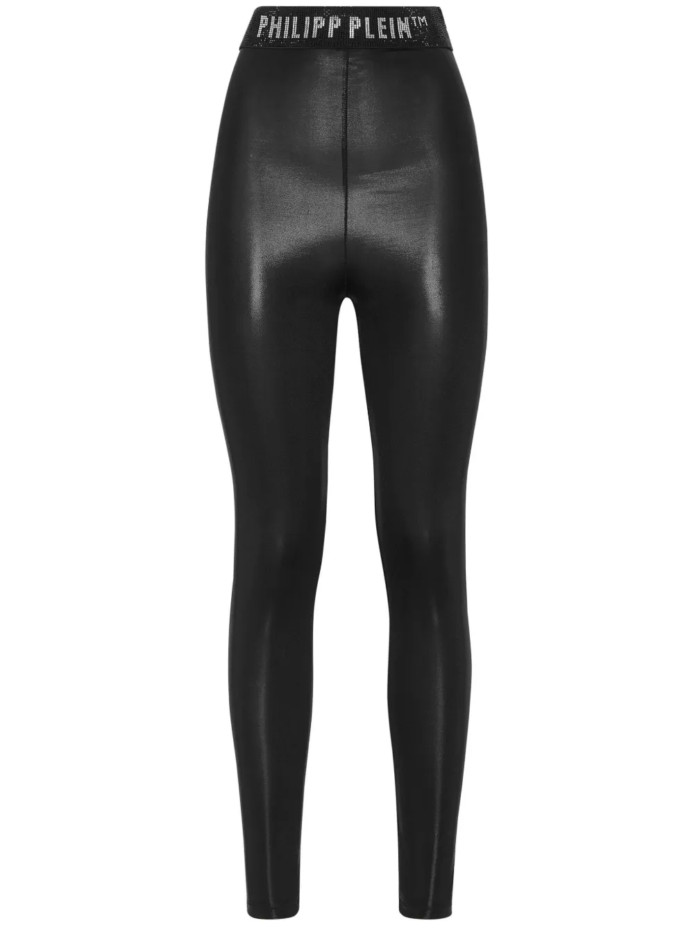Philipp Plein Leggings mit Logo-Bund - Schwarz