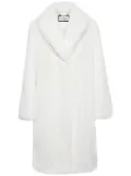 Philipp Plein shawl-lapels faux-fur coat - White