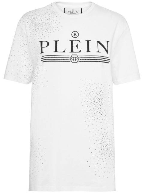 Philipp Plein crystal-embellished cotton T-shirt Women