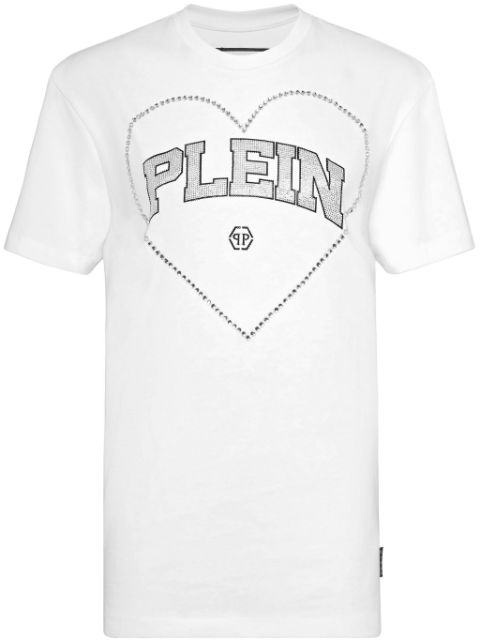 Philipp Plein rhinestone-embellished cotton T-shirt Women