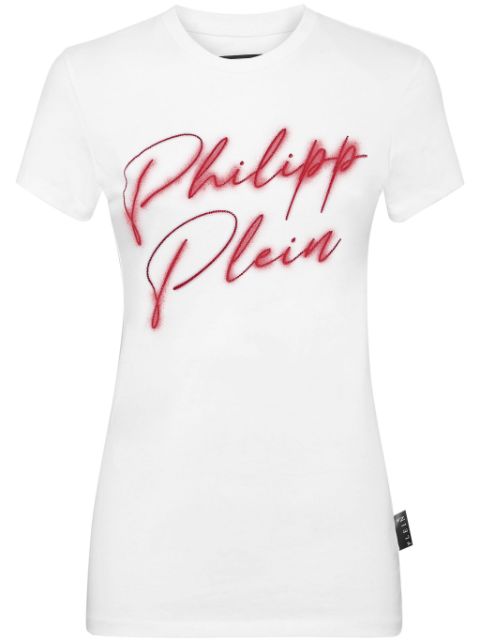 Philipp Plein logo-embellished cotton T-shirt Women