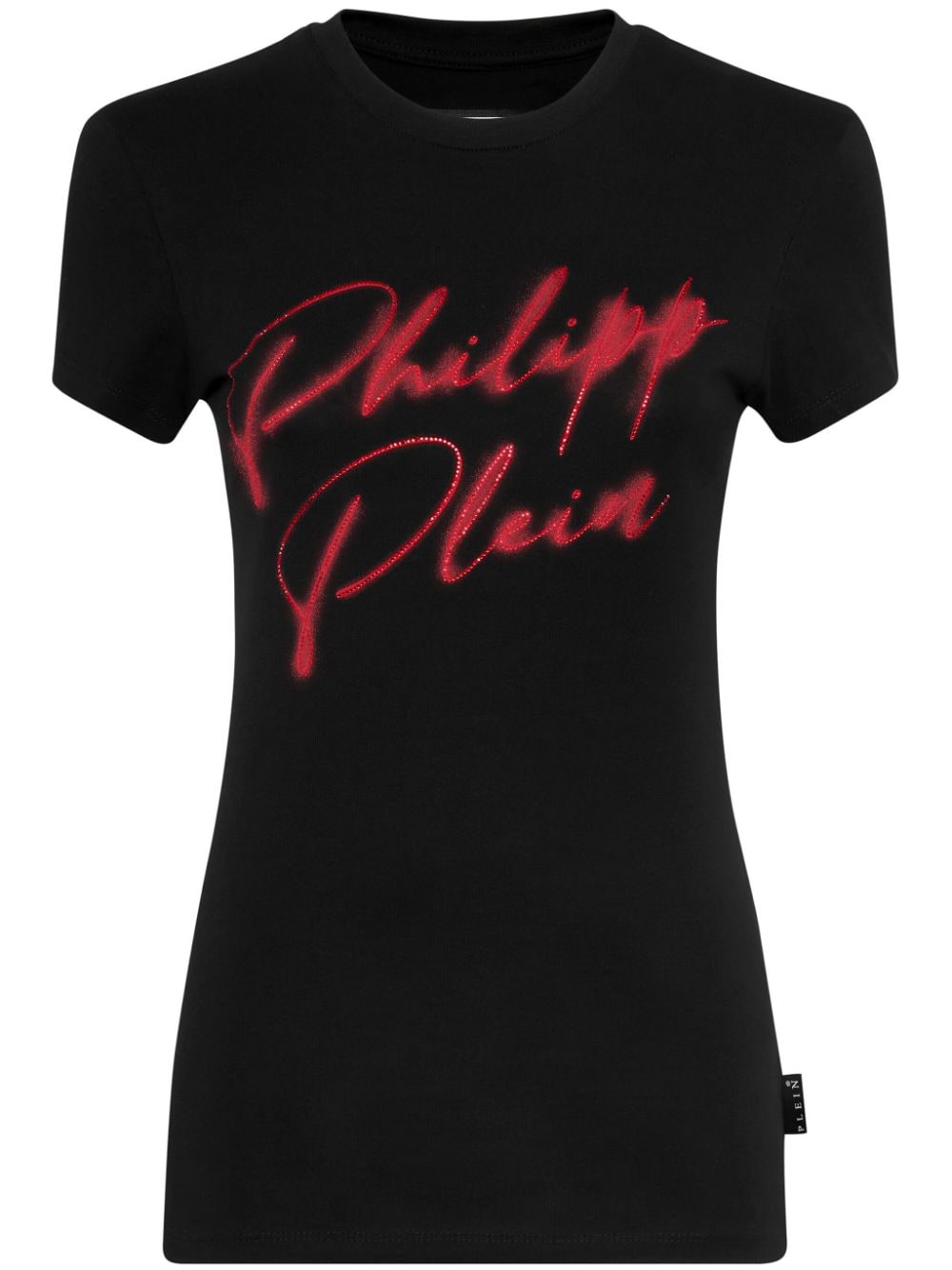 Philipp Plein Crystal-embellished Cotton T-shirt In Black