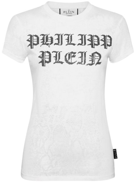 Philipp Plein crystal-embellished cotton T-shirt Women