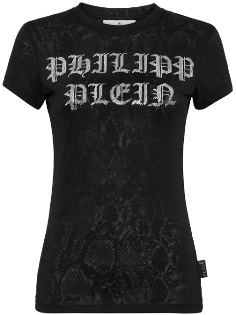 Philipp Plein crystal-embellished cotton T-shirt Women