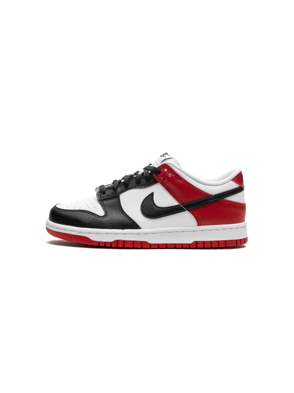 Shop Nike Dunk Low "black Toe" Sneakers In White