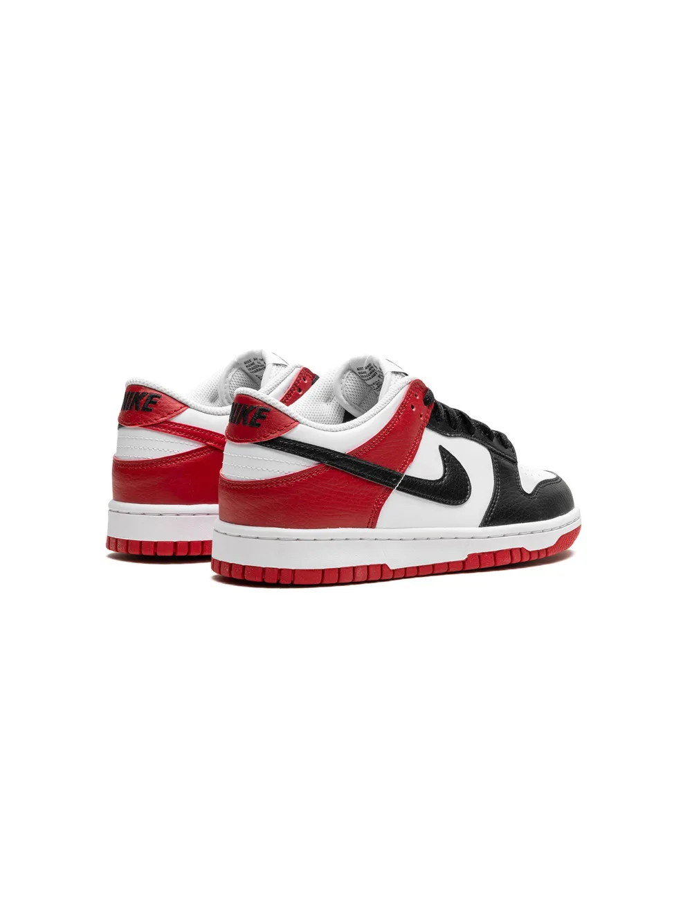 Shop Nike Dunk Low "black Toe" Sneakers In White