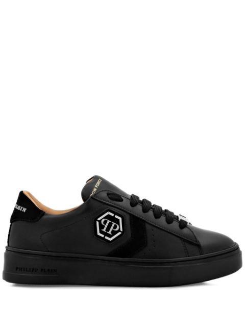 Philipp Plein Arrow Force leather sneakers Women