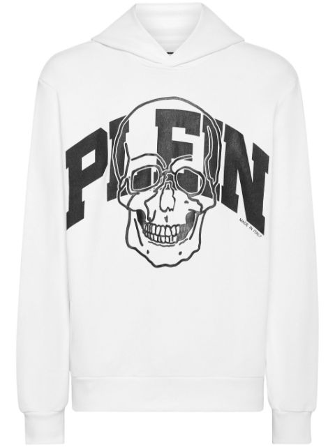 Philipp Plein Skull logo-print cotton hoodie Men