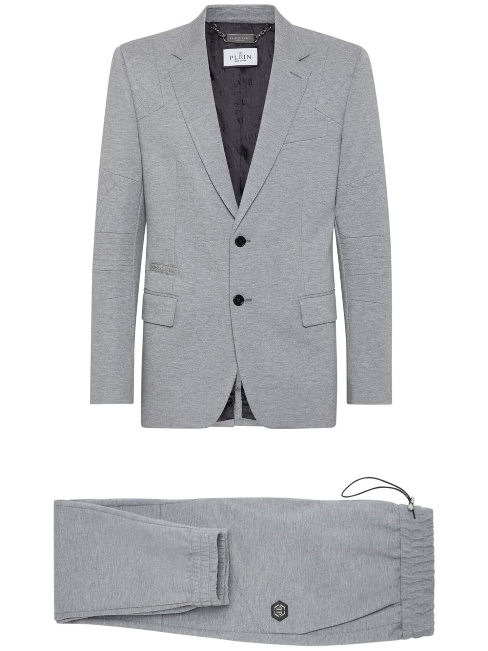 Philipp Plein Single-breasted Suit In Grey