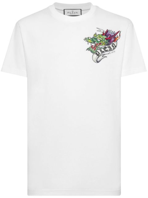 Philipp Plein Tattoo-print cotton T-shirt Men