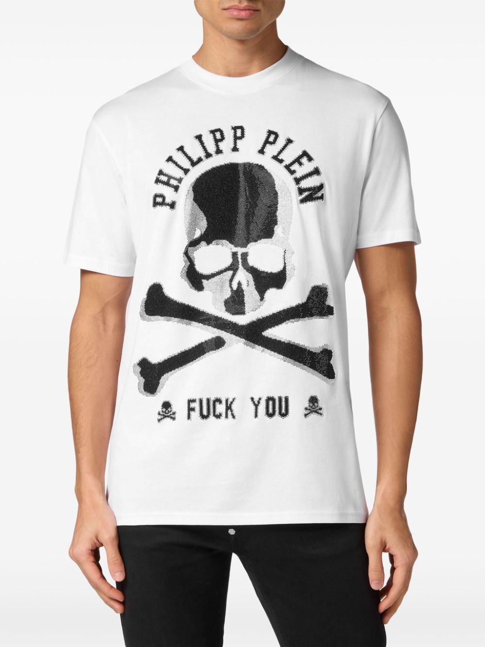 Philipp Plein Skull crystal-embellished T-shirt Men