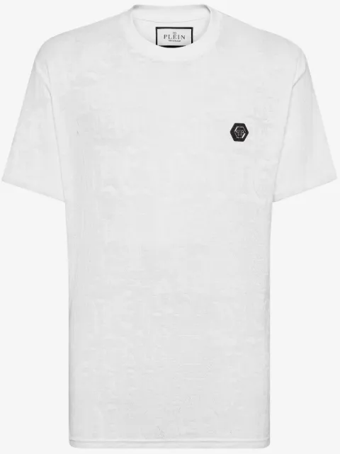 Philipp Plein playera con aplique del logo