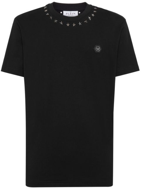 Philipp Plein logo-applique cotton T-shirt Men