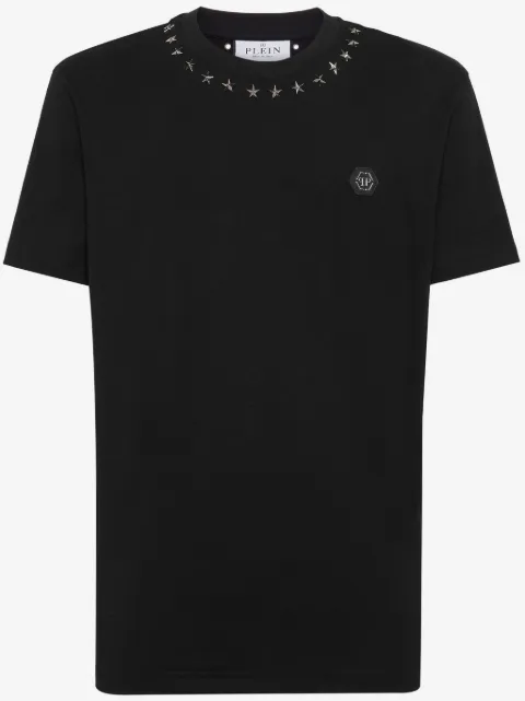 Philipp Plein star embellished logo T-shirt