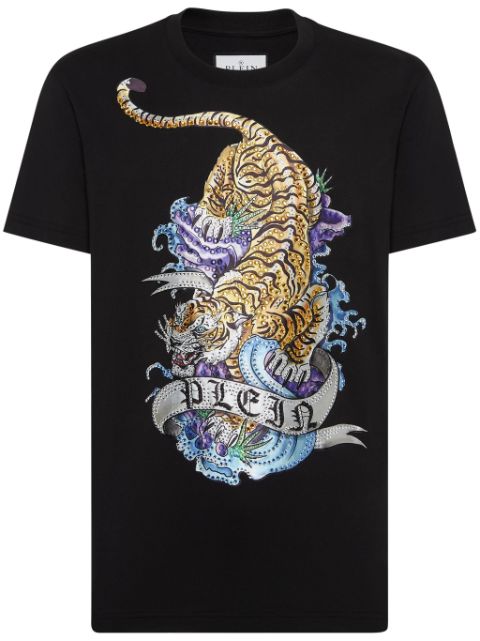 Philipp Plein Tattoo-print cotton T-shirt Men