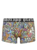 Philipp Plein tattoo-print boxers - Green