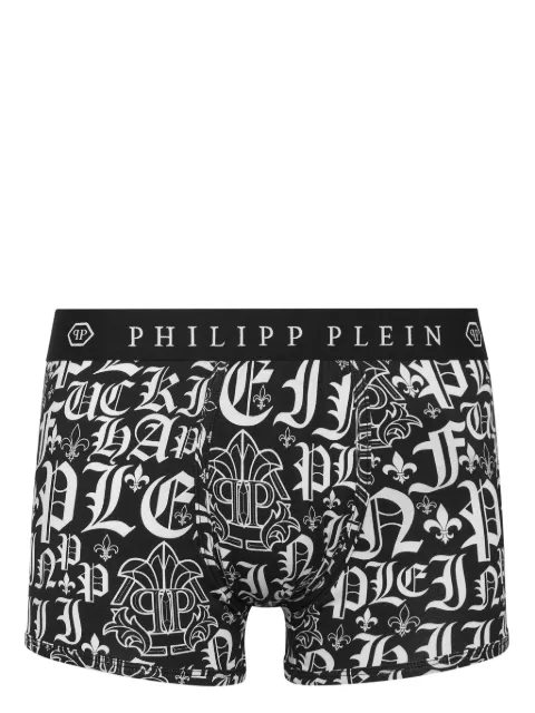 Philipp Plein bóxer con logo estampado