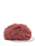 Isla Teddy faux-fur shoulder bag - Pink