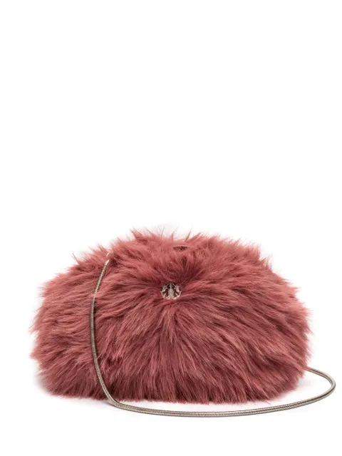 Isla Teddy faux-fur shoulder bag