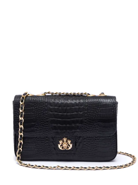 Isla Anne Jumbo crocodile-effect shoulder bag