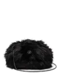 Isla Teddy faux-fur shoulder bag - Black