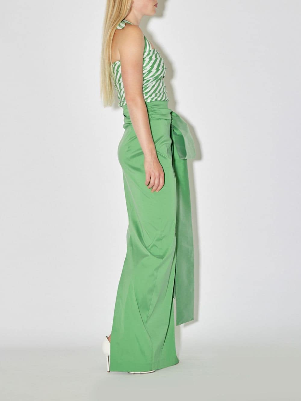 Shop Bernadette Bernard Taffeta Skirt In Green